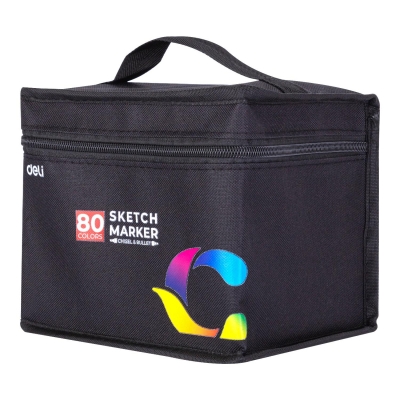 Picture of Deli E70806-80 Professional Marker Pen Dual Tip - 80 Color