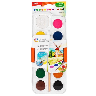 Picture of Deli EC10-12 Water Colour Cake 12 Colours