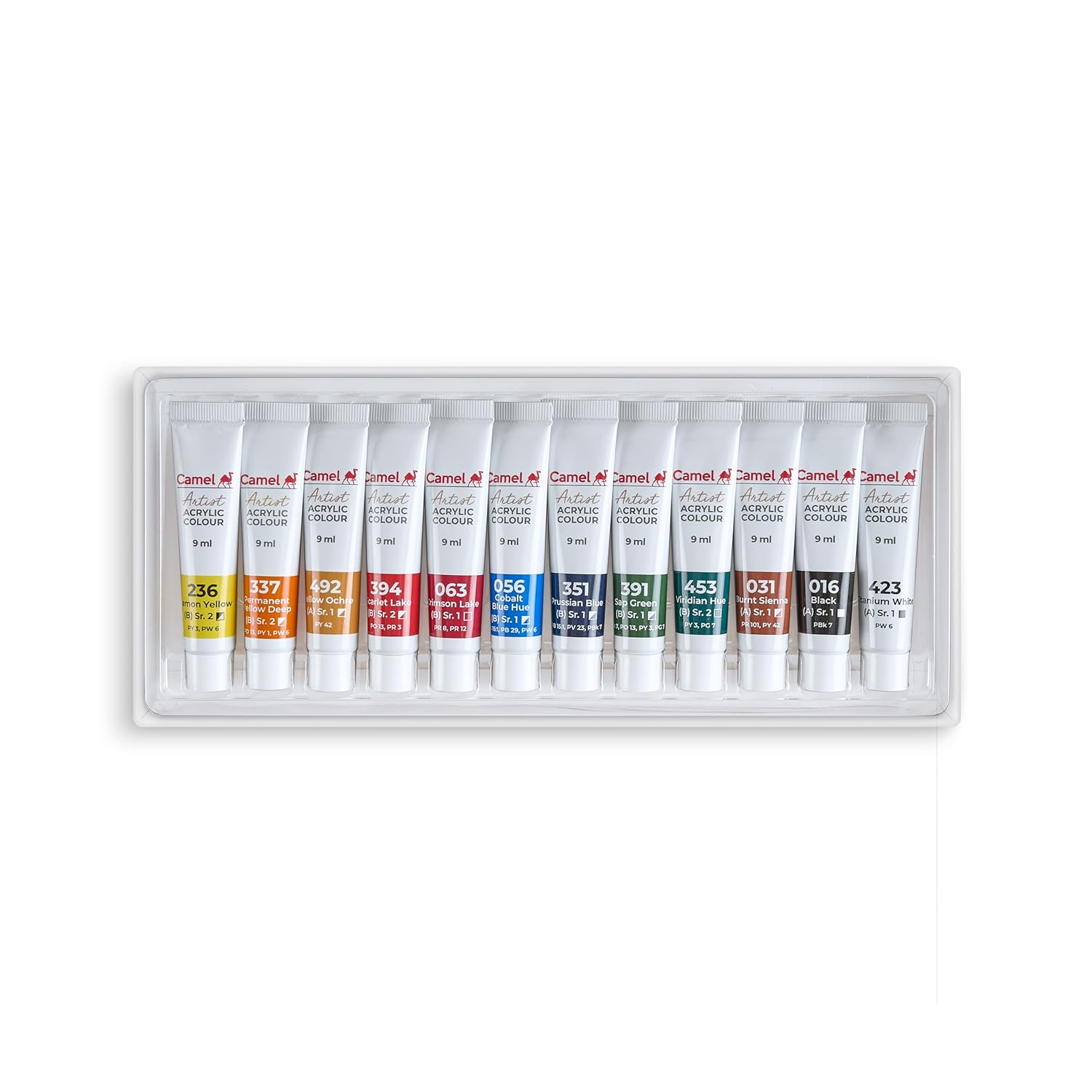 Picture of Camel Artists Acrylic Color 9ML Tube 12 Shades
