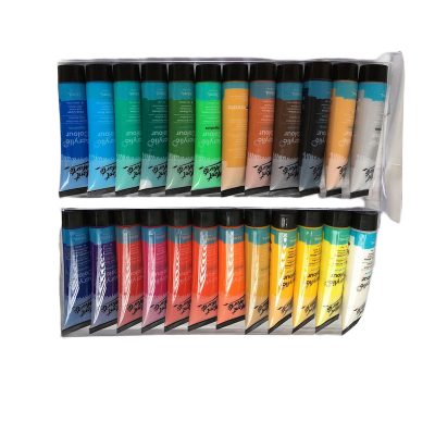 Picture of Mont Marte 18/24/36/48 Acrylic Color Box 36ml Per Tube Paint Set for Professional Artists