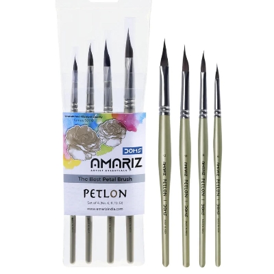 Picture of DOMS Amariz Artist Essentials Petlon Petal Paintbrush Set of 4