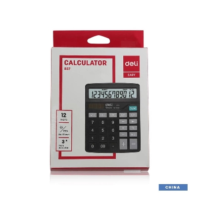 Picture of Deli E837 Desktop Calculator 12 Digits