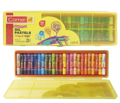 Picture of Camel Oil Pastel Plastic Box - 25 Shades