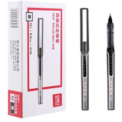 Picture of Deli S657 Black Roller Pen 12 Pcs 0.5mm