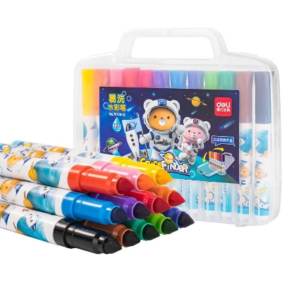 Picture of Deli 70738-12 Water Color Felt Pen 12 color