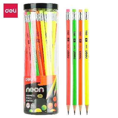 Picture of Deli EU51806 Neon Graphite Pencil 2B 50 Pcs