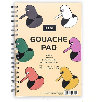 Picture of Himi Painting Gouache Paper Pad Spiral Book For Watercolors, Gouache, Acrylics, Pencils
