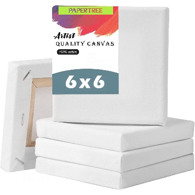 Picture of White Canvas Premium Quality 6x6 Inch