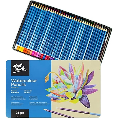 Picture of Mont Marte Watercolour Pencils Set  36 Pieces