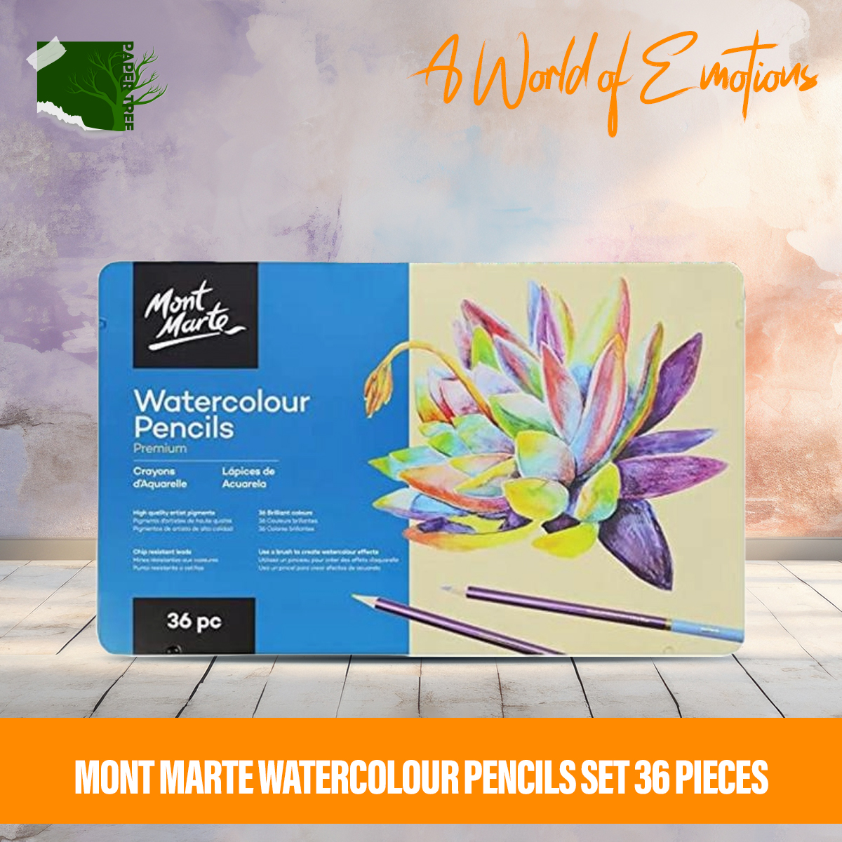 Picture of Mont Marte Watercolour Pencils Set  36 Pieces