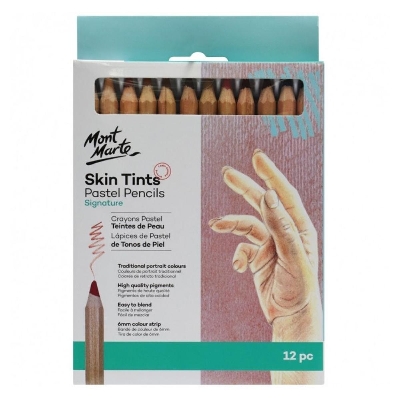 Picture of Mont Marte Skin Tone Pastel Pencil 12pc