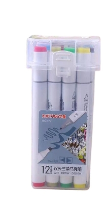 Picture of XUETONG Alco. Dual Tip Art Marker 12 Colors