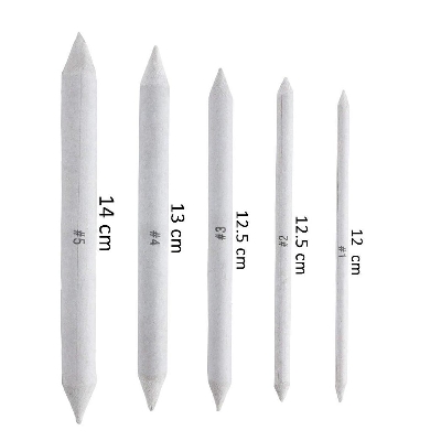 Picture of 5 Pcs Blending Stumps and Tortillions, Sketch Drawing Tools, Paper Art Blenders