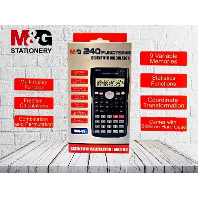 Picture of M & G Scientific Calculator 240 Functions 2 Line Display 12 Digits
