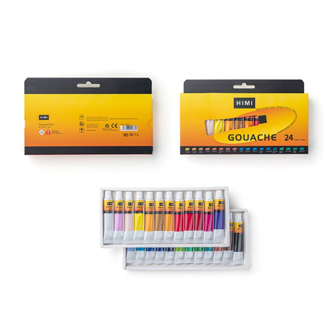 Picture of Himi Gouache Paint Set 12ml 24 Colors