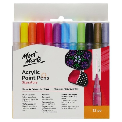 Picture of Mont Marte Acrylic Paint Marker Fine Tip 12pc