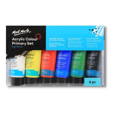 Picture of Mont Marte Acrylic Paint 6pc x 50ml Tubes