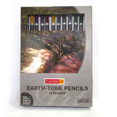 Picture of Camlin Earth Tone Water Soluble Pencils (Multicolor)