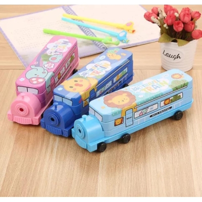 Picture of Multi functional Train design Metal Pencil Case (Any Design)