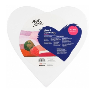 Picture of Mont Marte Canvas Heart Shaped 30cm