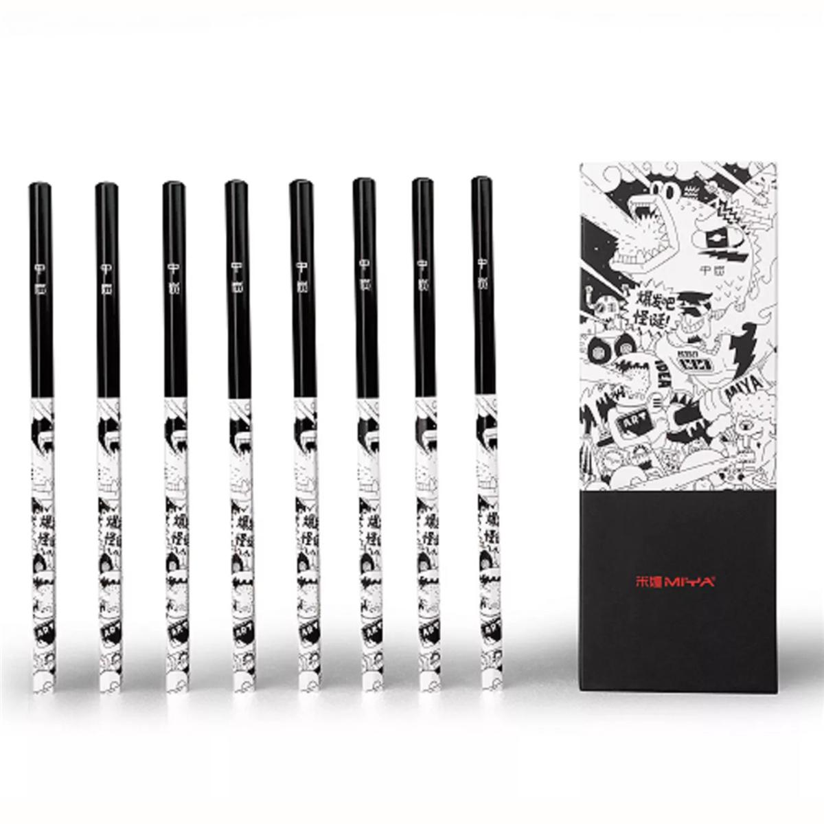 Picture of HiMi MiYa Soft charcoal Pencil set  8 Pcs