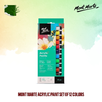 Picture of Mont Marte Acrylic Paint  Set of 12 Colors
