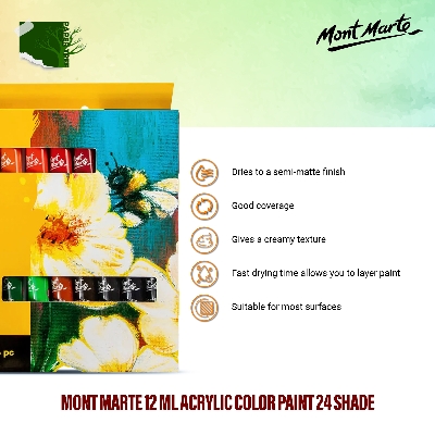Picture of Mont Marte 12 ml Acrylic Color Paint 24 Shade
