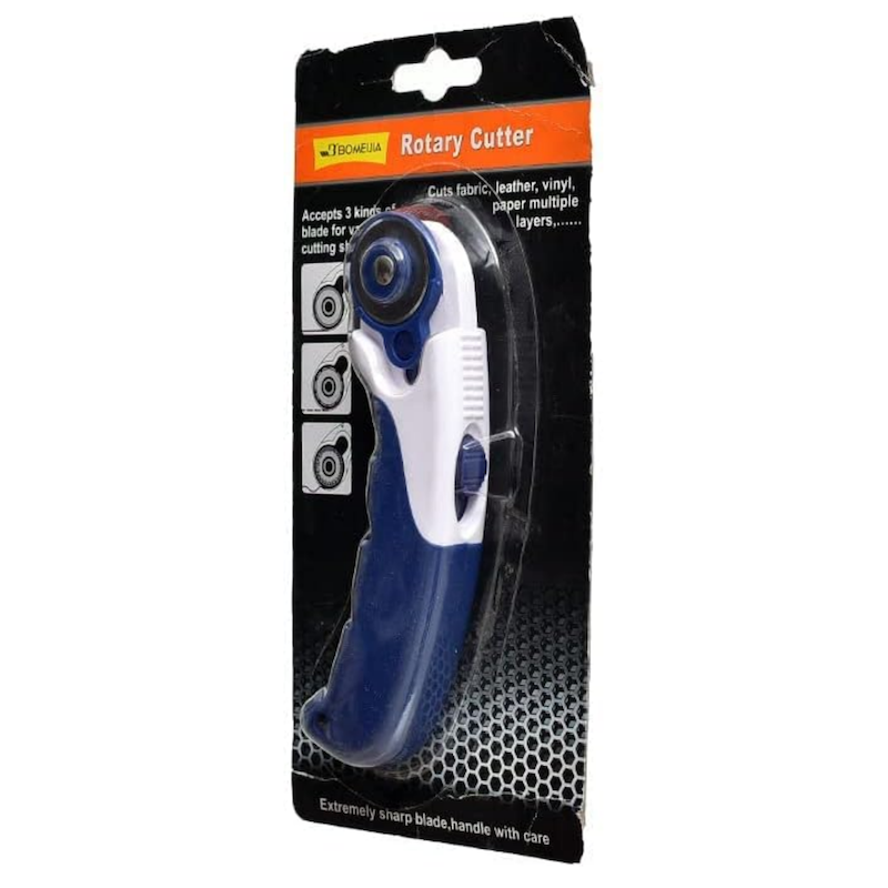 Picture of Bomeijia BMJ765-1 Rotary Cutter With Plastic Needle With 3 Defferent Kinds Of Blades - Blue White