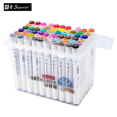 Picture of 48 PCS Superior Touch Soft Head art sketch double headed Art marker Premium Quality