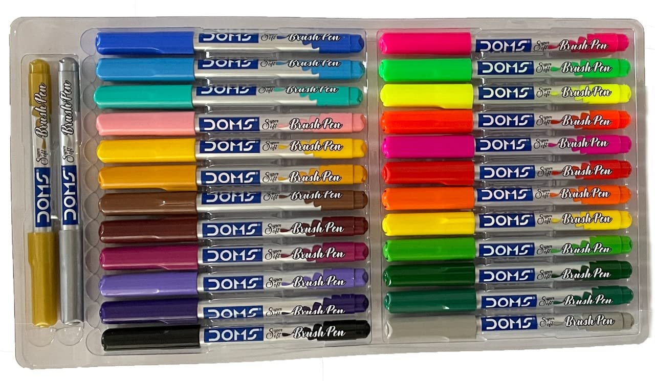 Picture of Doms Brush Pens Set of 26 for students and artists