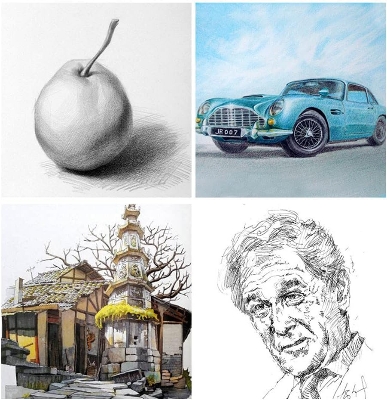 Picture of Sketch Art and Drawing Book Spiral A5 Size Cartidge Paper