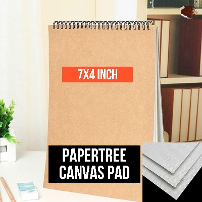 Picture of Paper Tree MiNi Canvas Pad For Acrylic, Water and Oil Color - 7X4 INCH