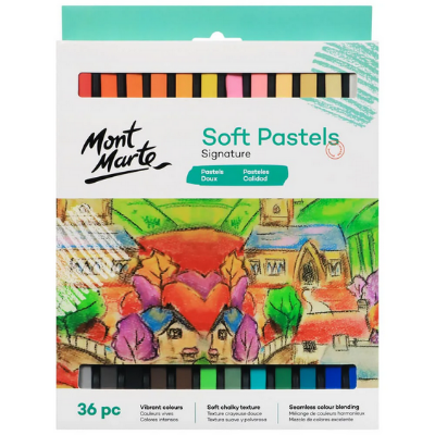 Picture of Mont Marte Soft Pastels Colour 36pc