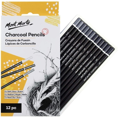 Picture of Mont Marte Charcoal Pencils 12pc
