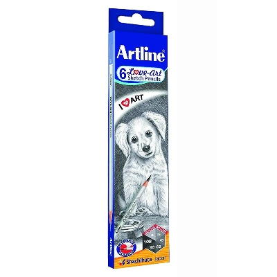 Picture of Artline HB, 2B, 4B, 6B, 8B, 10B Sketch Pencil Set