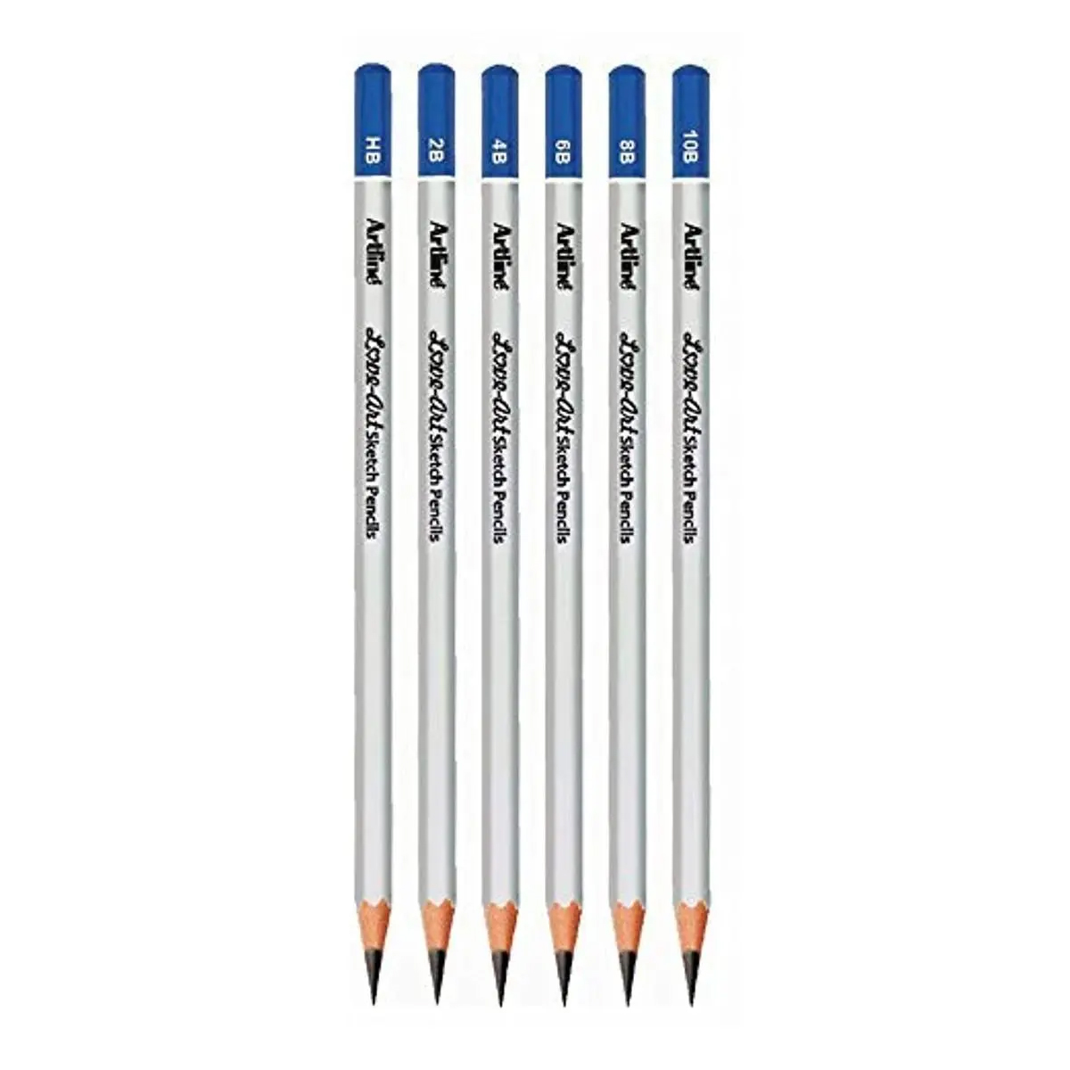 Picture of Artline HB, 2B, 4B, 6B, 8B, 10B Sketch Pencil Set