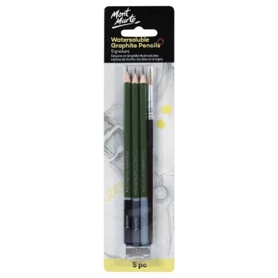Picture of Mont Marte Watersoluble Graphite Pencils 5pc