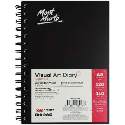 Picture of Mont marte Visual Art Diary Signature 110gsm A5 120 Page