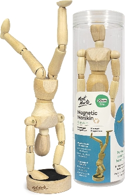Picture of Mont Marte Wooden Manikin Magnetic 20 cm (7.9 Inch)