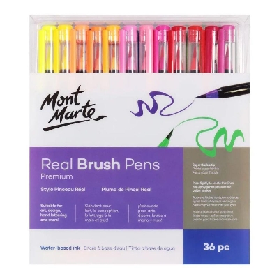 Picture of Mont Marte Real Brush Pens Premium 36pc