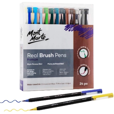 Picture of Mont Marte Premium Real Brush Pens 24 pcs