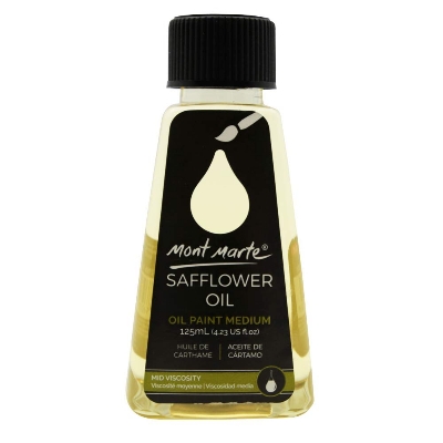 Picture of Mont Marte Premium Safflower Oil, 125ml (4.2oz), Oil Paint Medium, Suitable for All Colors