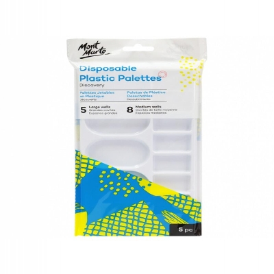 Picture of Mont Marte Disposable Plastic Palettes Discovery 5pc