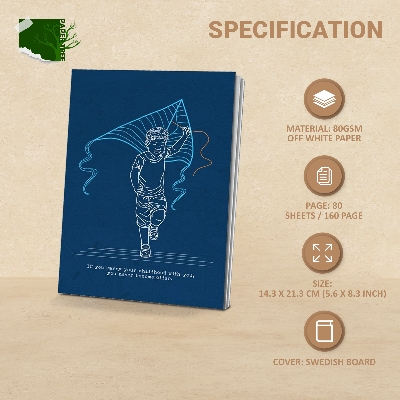 Picture of Papertree Notebook Sketchbook Drawing Sketchpad (If you carry your childhood..) ● Perfect For Graphite Pencils ● Colour Pencils ● Pastel Pencils ● Charcoal Pencils ● Soft Pastels ● Oil Pastels ● Metallic Fineliners