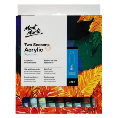 Picture of Mont Marte Two Seasons Acrylic Paint 12 ML X 18pc |  Made from high quality pigments.