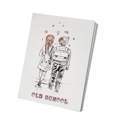 Picture of PaperTree Notebook Sketchbook Drawing Sketchpad (old school) ● Perfect For ● Graphite Pencils ● Colour Pencils ● Pastel Pencils ● Charcoal Pencils ● Soft Pastels ● Oil Pastels ● Metallic Fineliners