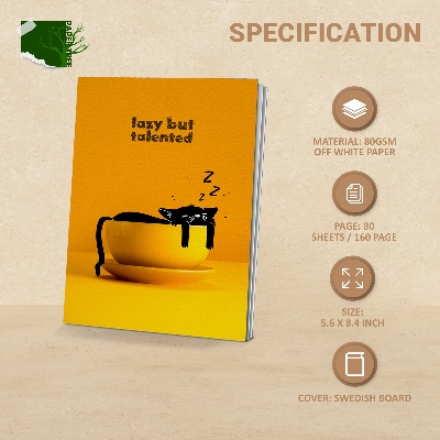 Picture of PaperTree Notebook Sketchbook Drawing Sketchpad (Catzzz...) ● Perfect For ● Graphite Pencils ● Colour Pencils ● Pastel Pencils ● Charcoal Pencils ● Soft Pastels ● Oil Pastels ● Metallic Fineliners