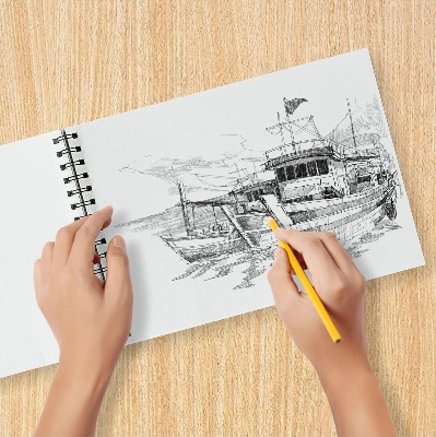 Picture of Papertree Side Spiral Bound Sketch Book A5 SIZE 50 SHEETS |  Perfect For ● Graphite Pencils ● Colour Pencils ● Pastel Pencils ● Charcoal Pencils ● Soft Pastels ● Oil Pastels ● Metallic Fineliners