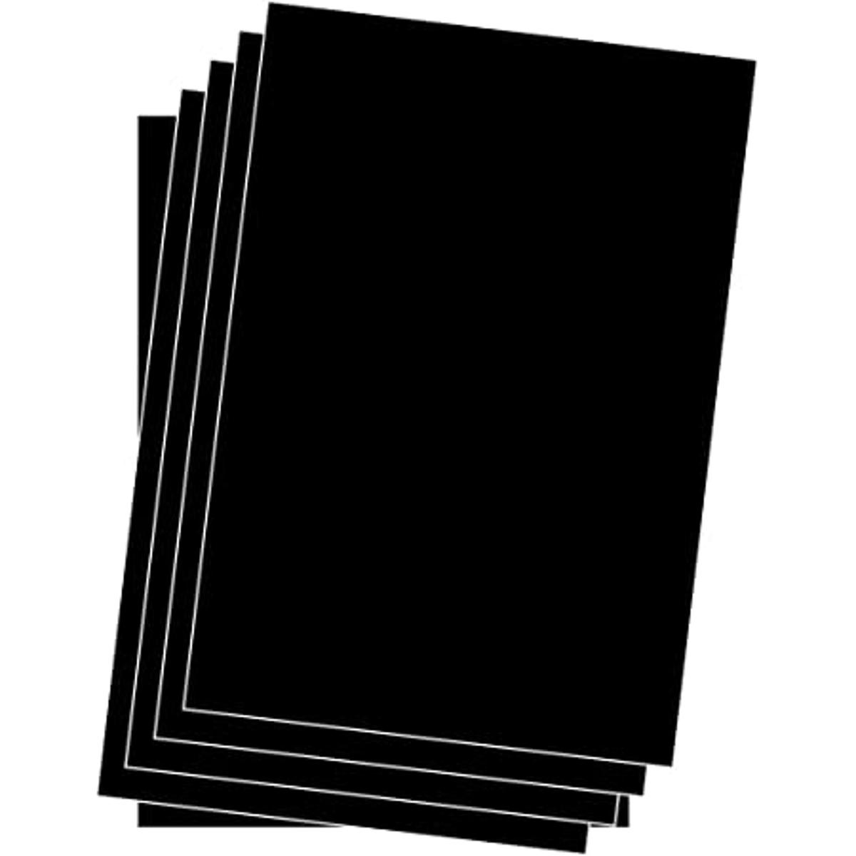 Picture of A4 size Black Cardstock Paper 300gsm for painting, arts and crafts, menu cards and DIY ideas