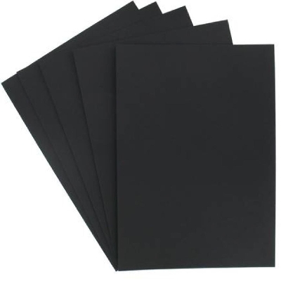 Picture of Black Cards For DIY Art And Crafts, Scrapbooking, Invites, Card Making; Other Cardstock Activities & Projects; Smooth Surface; Double Side Coloured | Pack of 10 Pcs 300gsm A4